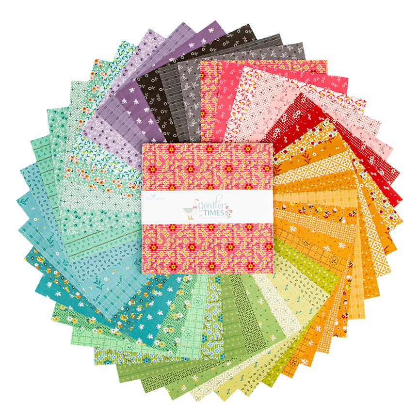 Gentler Times 10" Stacker – Lori Holt for Riley Blake Designs – 42 Precut 10" Squares
