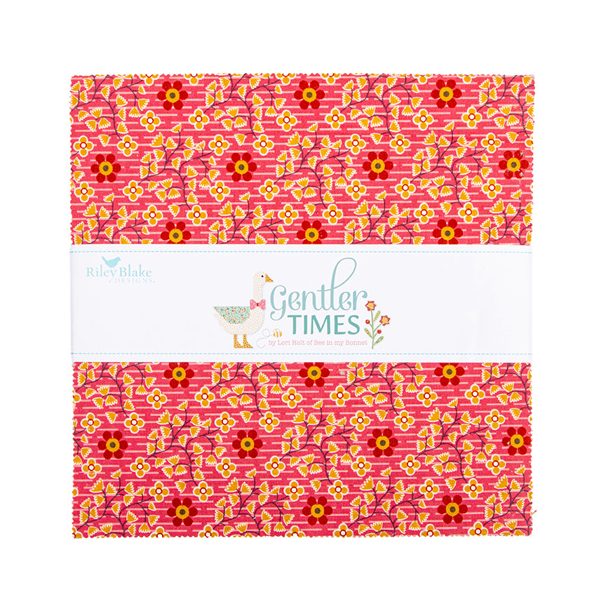 Gentler Times 10" Stacker – Lori Holt for Riley Blake Designs – 42 Precut 10" Squares