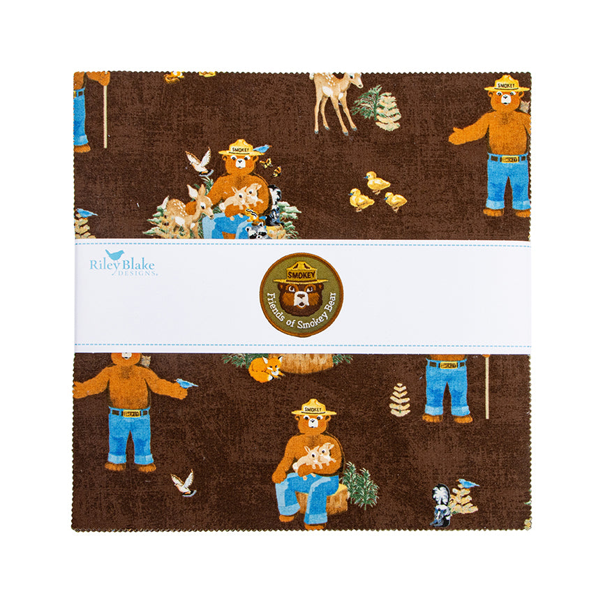 Friends of Smokey Bear 10" Stacker – 42 Precut Squares by Riley Blake Designs