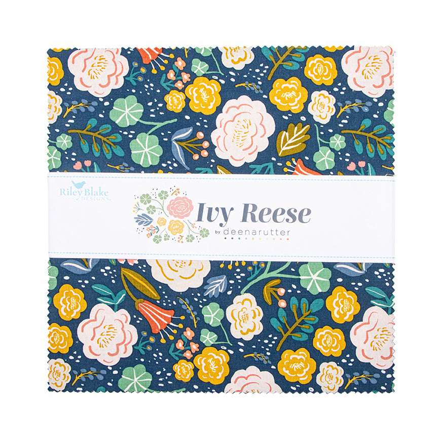 Ivy Reese 10" Stacker – 42 Precut 10" Squares – Deena Rutter for Riley Blake Designs