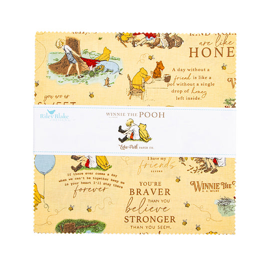 Winnie the Pooh 10" Stacker β 42 Precut Squares by Echo Park Paper Co. for Riley Blake Designs
