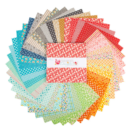 Farmer’s Daughter 10" Stacker – 42 Squares by Lori Holt for Riley Blake Designs (10-17160-42)
