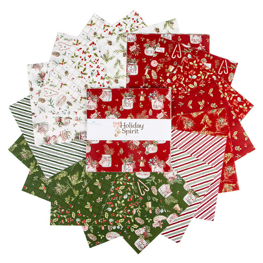 Holiday Spirit 10" Stacker – 42pc by Lisa Audit for Riley Blake Designs