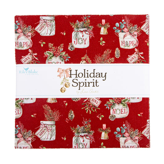 Holiday Spirit 10" Stacker – 42pc by Lisa Audit for Riley Blake Designs