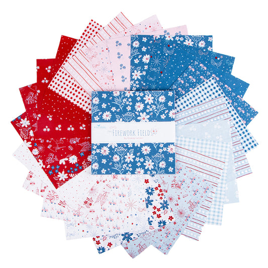 Firework Fields 10" Stacker (42) by Gracey Larson | Riley Blake Designs | Preorder Layer Cake