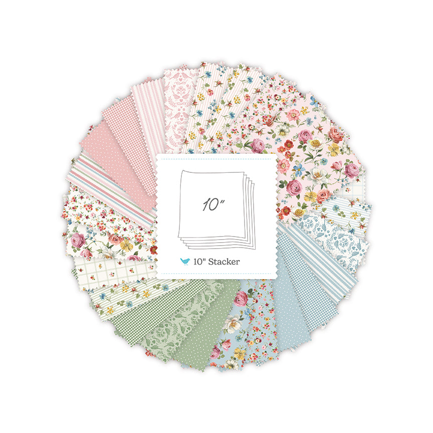 🌸 Little Garden Path 10" Stacker – 42 Pieces | Lisa Audit | 50% Deposit Preorder | April 2027