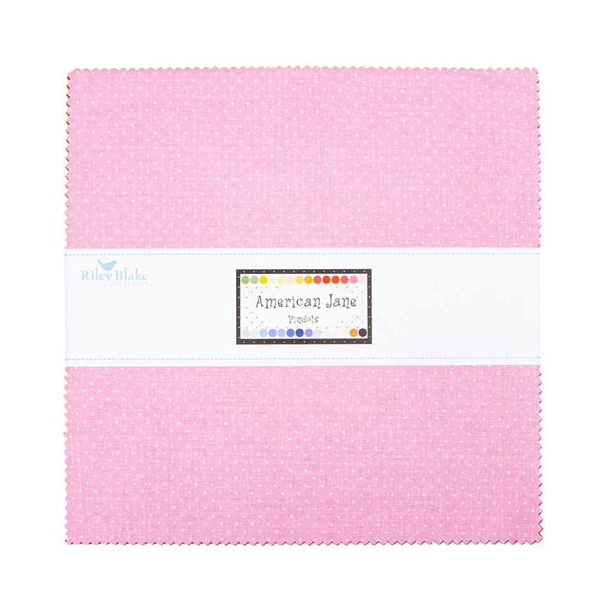 American Jane Pindots 10" Stacker – 42 Precut Squares – Riley Blake Designs