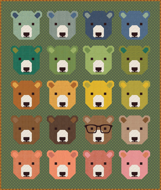 Elizabeth Hartman Toast & Jam Bjorn Bear Quilt Kit β 50% Deposit May 2027 Preorder