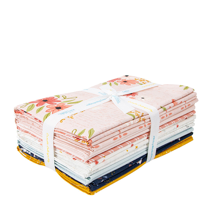 Between the Pages 1-Yard Bundle – Ballerina Colorway – Fran Gulick for Riley Blake Designs – 9 One-Yard Cuts