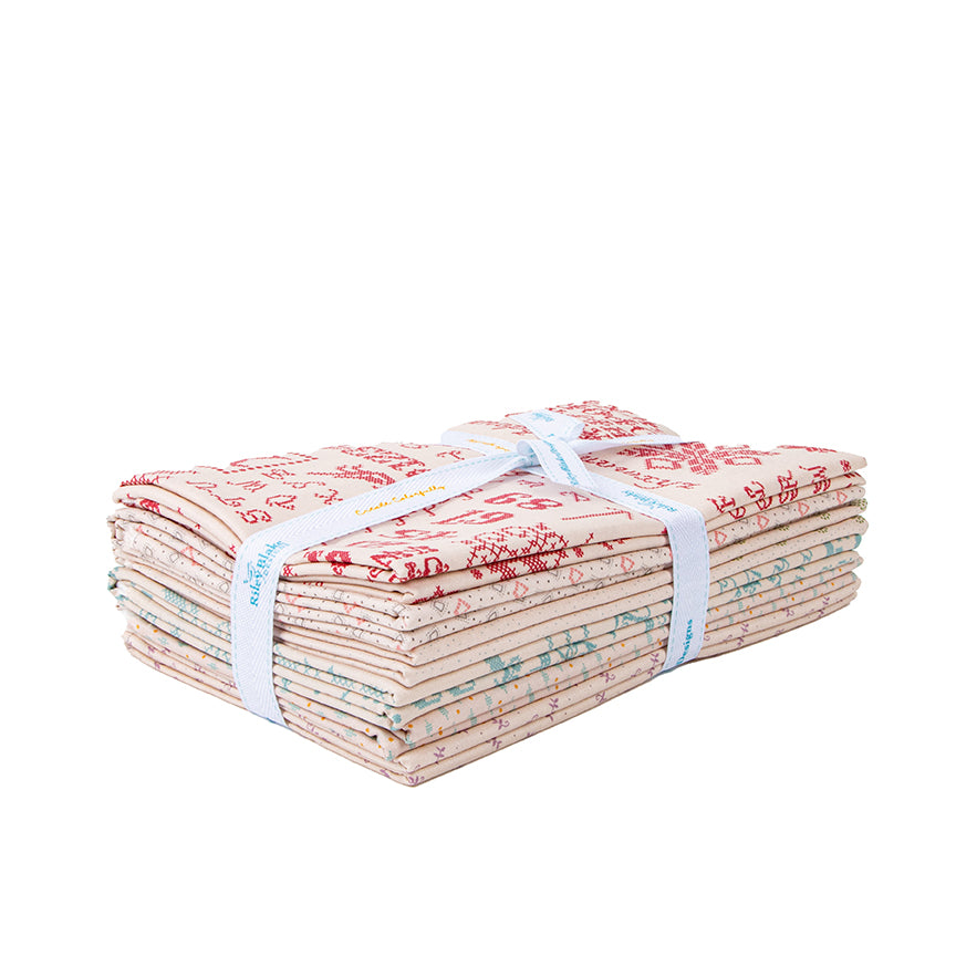 Piece and Plenty Background 1-Yard Bundle – Lori Holt for Riley Blake Designs – 6 One-Yard Cuts