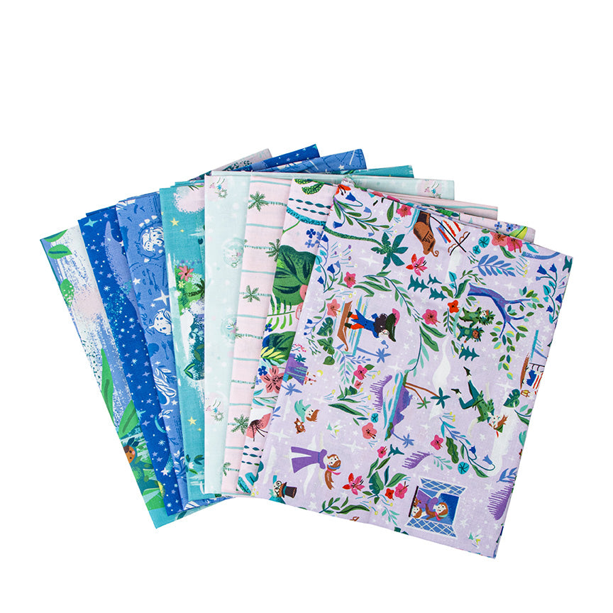 Peter Pan Forever Neverland 1-Yard Bundle – Princess Colorway – Jill Howarth for Riley Blake Designs