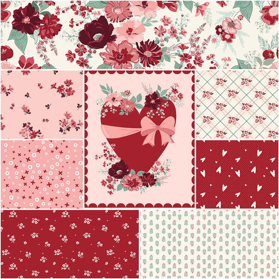 Love You Always 5" Stacker – 42 Precut Squares by Sandy Gervais for Riley Blake Designs