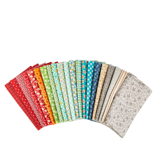 Farmerβs Daughter 1-Yard Bundle β Pewter Colorway | Lori Holt | 21 Yards