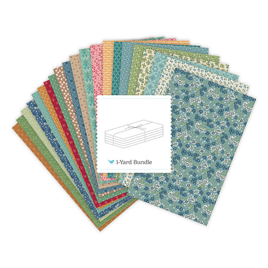Family Reunion Cottage Colorway 1-Yard Bundle β Lori Holt β 21 Yard Precut Bundle β Riley Blake Designs β December 2026 Preorder β 50% Deposit