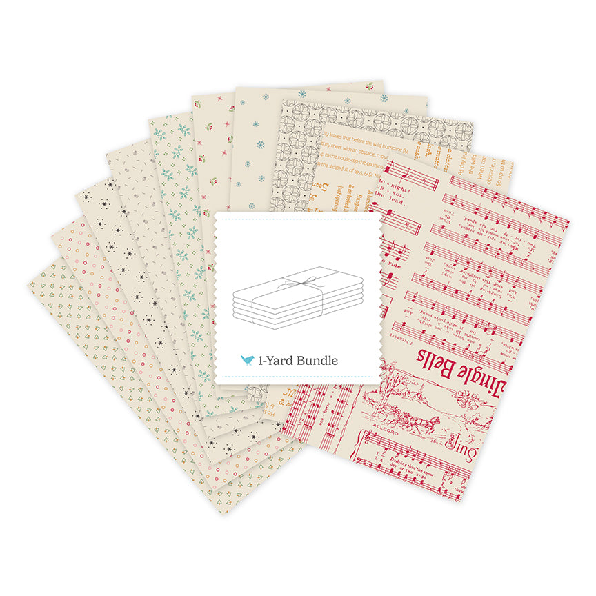 Home Town Holiday 2 Backgrounds 1-Yard Bundle – Lori Holt | 10 Yards | 50% Deposit Preorder | July 2027