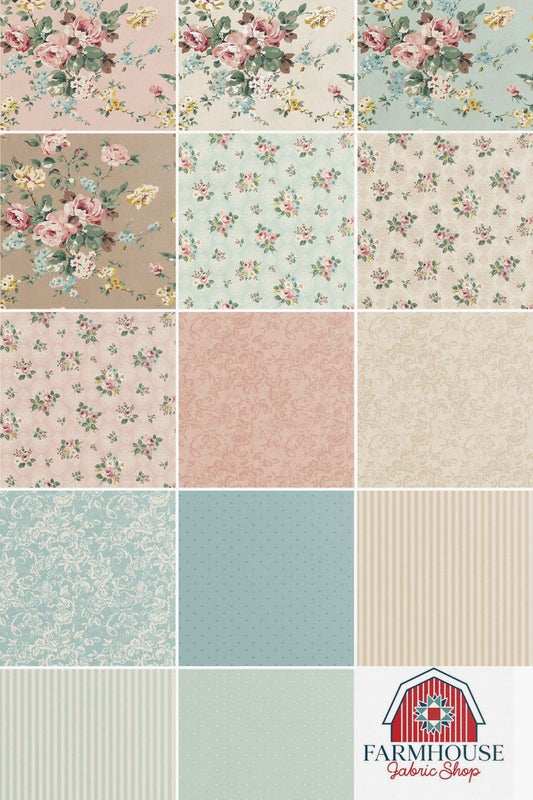 Rose & Violet’s Bouquet des Fleurs Rolie Polie – 2 ½" Strips – Miss Rose Sister Violet – Riley Blake Designs – 40pcs