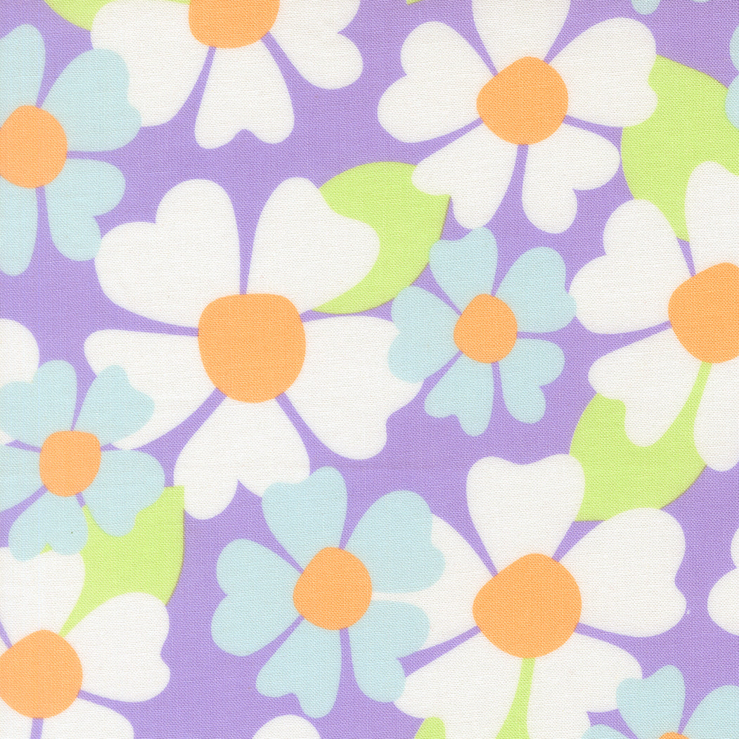 Granny Shuffle Quilt Backing Set – 50% Deposit Preorder – October 2026 – 108" Wideback – Joysome Lavender Floral – 2 1/2 Yards
