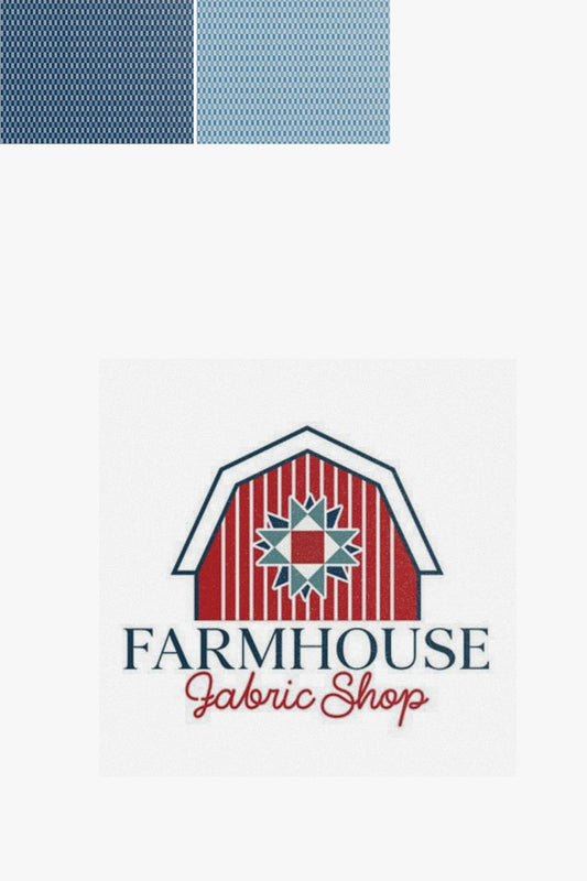 Blue Blooms and Threads – 2 1/2" Rolie Polie (40 Strips) | Christopher Thompson | Riley Blake Designs