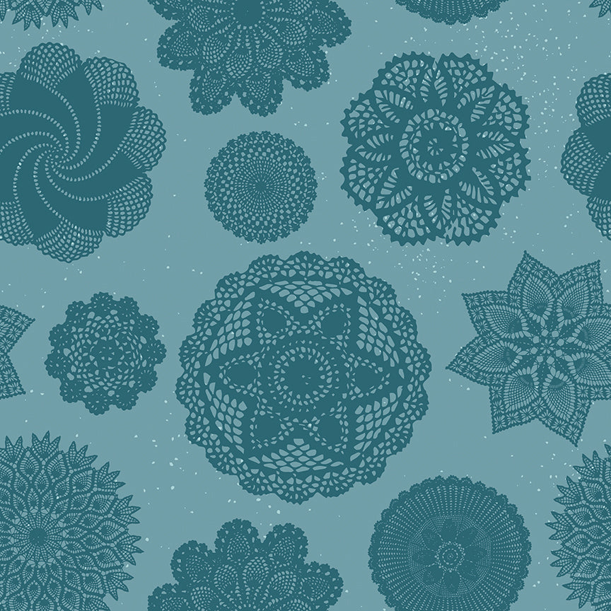 PREORDER Yours Truly Quilt Backing Set – Correspondence Capri Blue