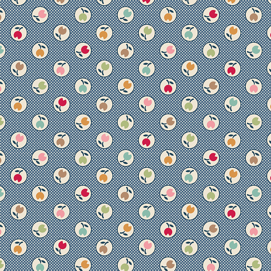 Willow Lily Quilt Kit Family Reunion Wide Back Backing Set – 2¼ Yards WB18423-DENIM – 108" Wide Back Fabric – December 2026 Preorder