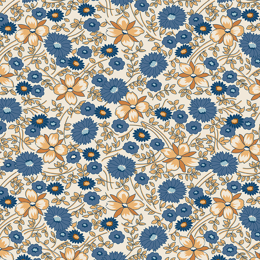 Sunnyside Quilt Backing Set - Denim & Daisy by Lori Holt - 50% Deposit October 2026 Preorder