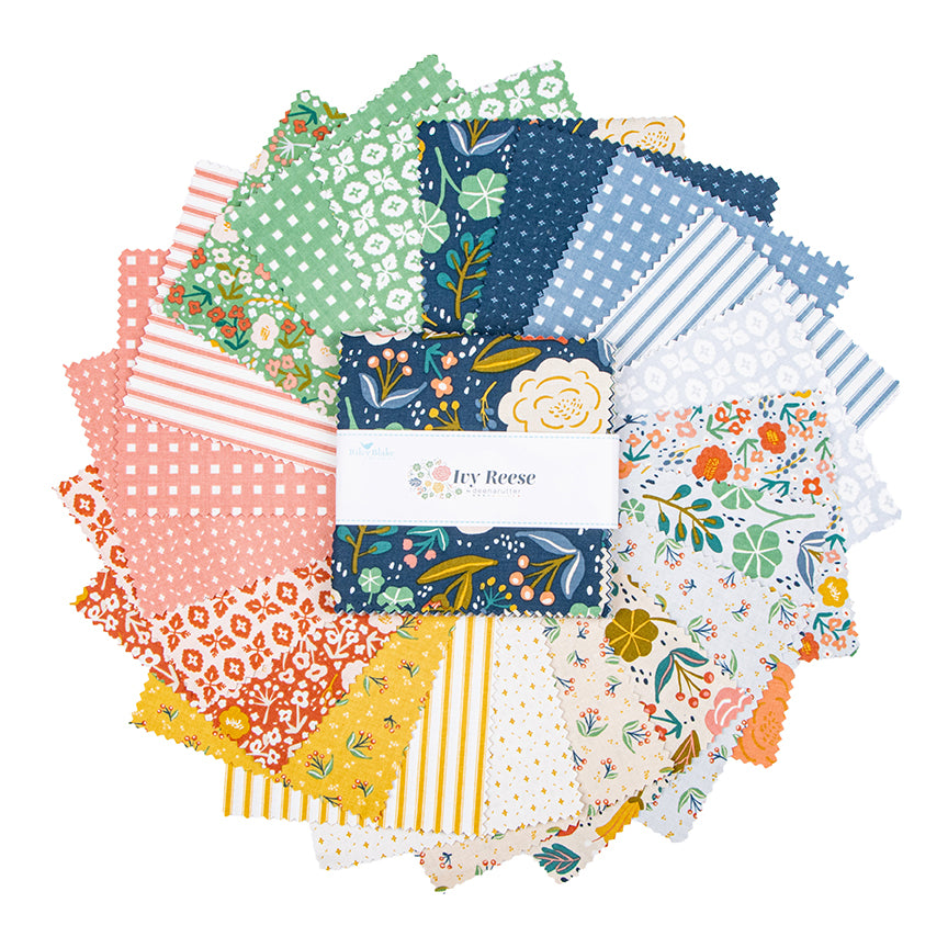 Ivy Reese 5” Stacker – 42 Precut Charm Squares – Deena Rutter for Riley Blake Designs