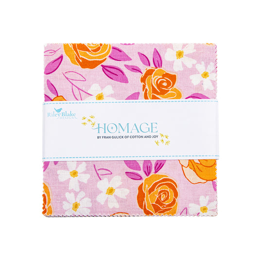 Preorder - Homage 5" Stacker | 42pc Charm Pack | Fran Gulick | Riley Blake Designs | 5-17220-42