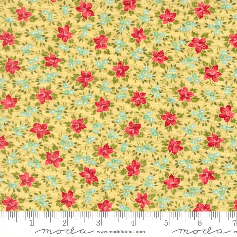 Bloomsberry 55353 12 – Petite Floral Yellow | Camille Roskelley | Moda Fabrics | Yardage