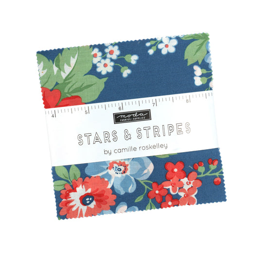 Stars & Stripes Charm Pack | Camille Roskelley | Moda Fabrics | 50% Deposit Preorder | March 2027