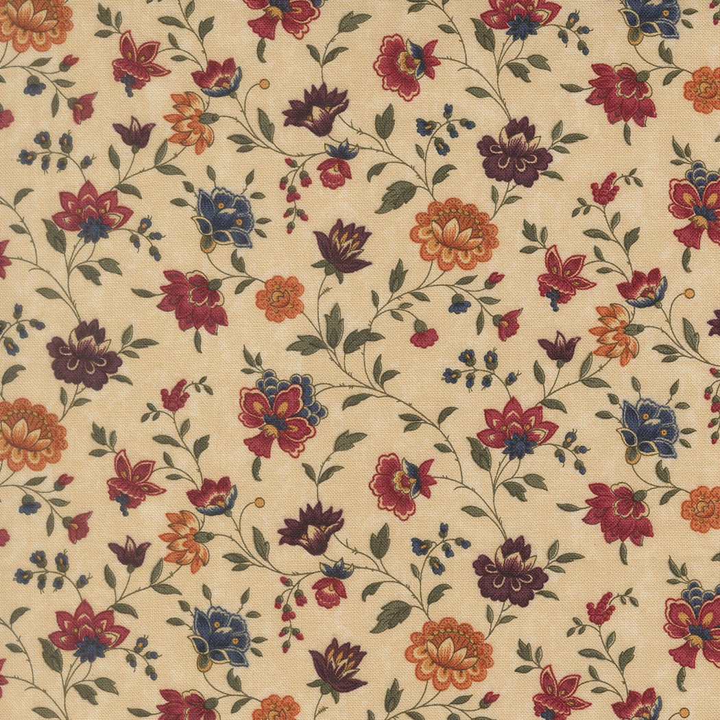 French Twist Quilt Backing Set Honeysuckle Farm Floral Cream – 6 Yard Cut – Moda Fabrics – Quilt Kit Add-On