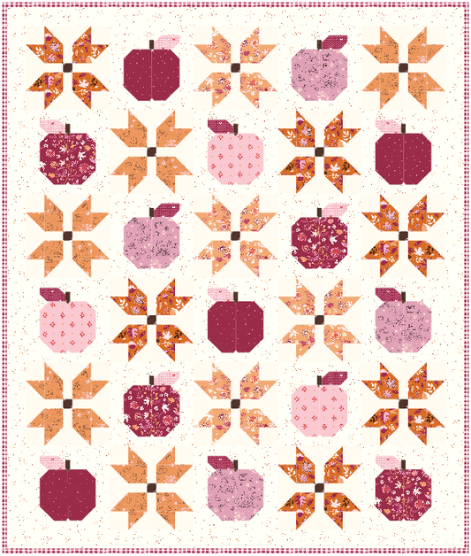Apple Butter Days Throw Quilt Kit β Apple Pie Filling by Gracey Larson | 53" x 63" | 50% Deposit Preorder | June 2027