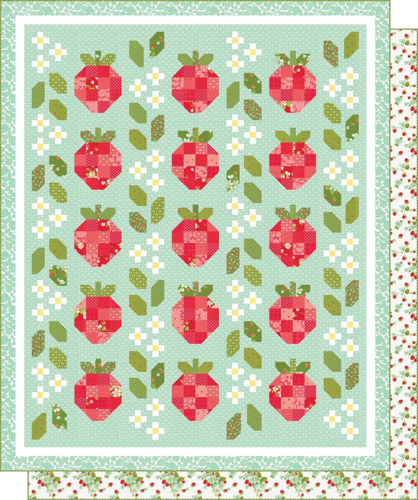 Berries Box Quilt Kit – Bloomsberry by Camille Roskelley – 66" x 79" – 50% Deposit Preorder (September 2026)
