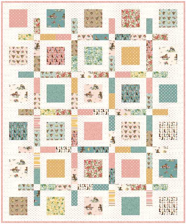 Boxed Up by Cluck Cluck Sew | Cowgirl Preorder Quilt Kit – 58" x 70" Throw Size (March 2026 Release)