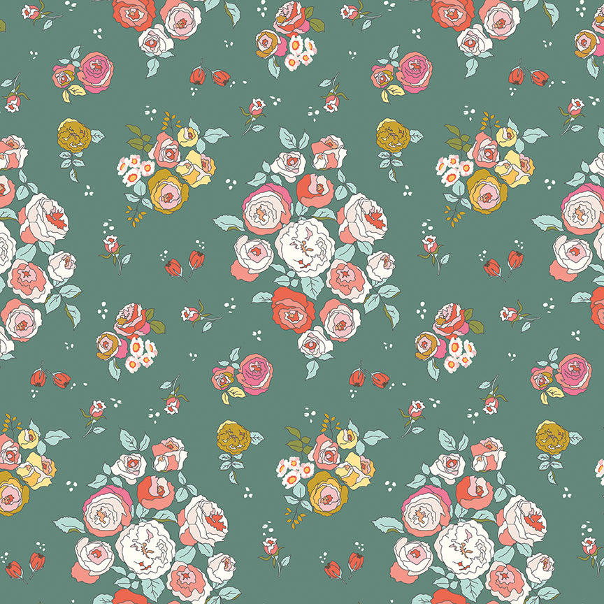 Sunsetridge Lodge Floral – Minki Kim for Riley Blake Designs – 5 Yard Cut Quilting Cotton Fabric