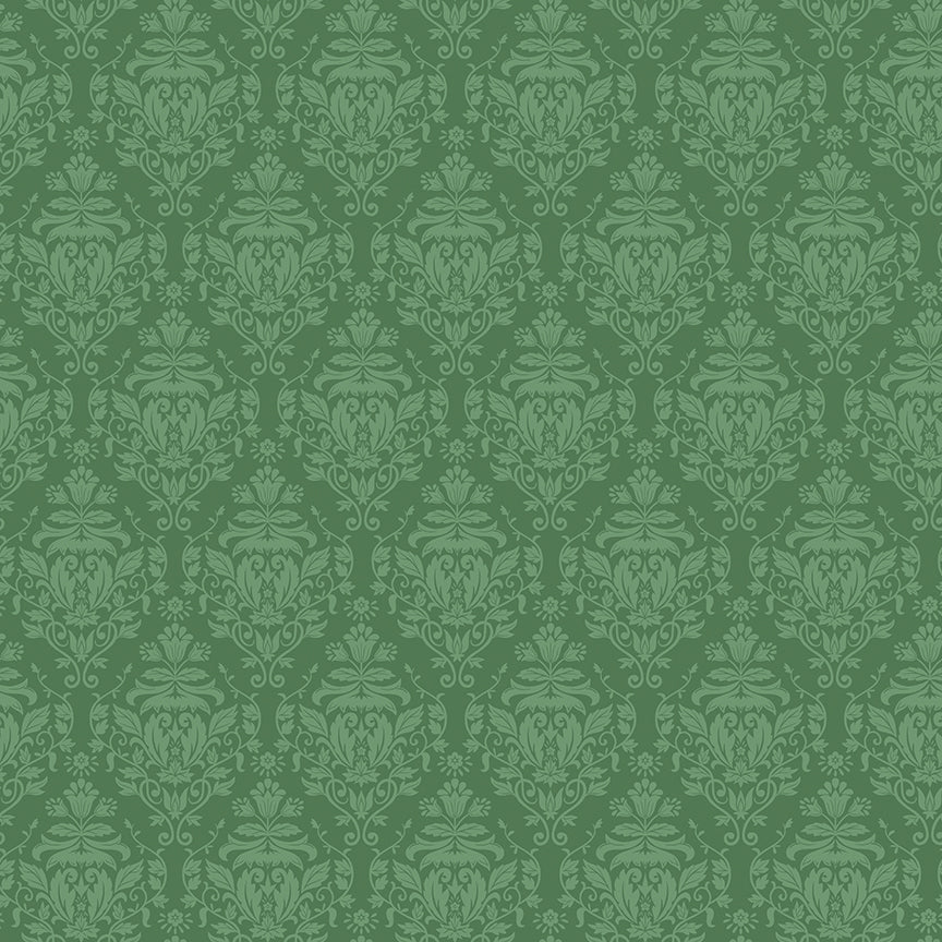 Ambleside Green Damask Fabric – Riley Blake Designs | Yardage