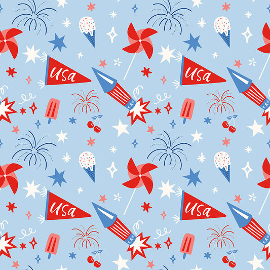 Star Trails Quilt Backing Set – Firecracker by My Mind’s Eye | 4 1/2 Yards C17200-FROST