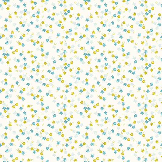 Homage by Fran Gulick – Scattered Blossoms White | Riley Blake Designs | C17224-WHITE