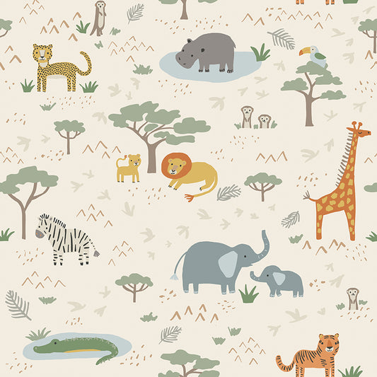 PREORDER Leo & Savannah Quilt Backing Set β Safari Fabric by Deena Rutter