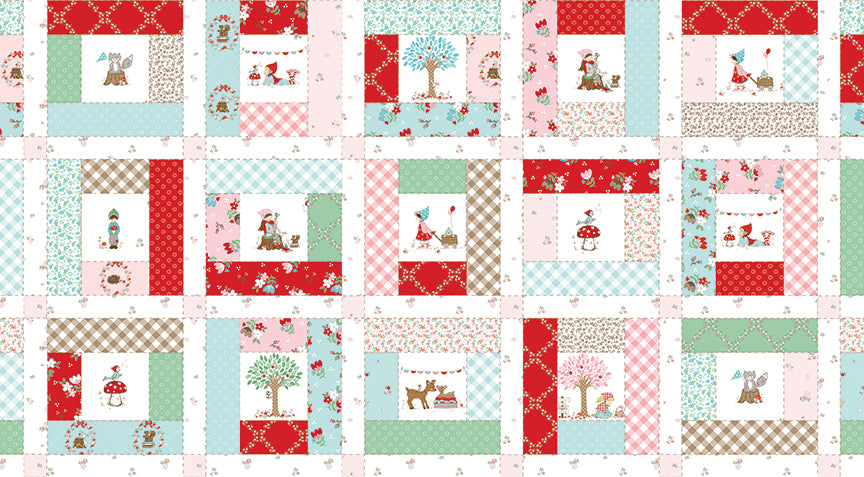 Whimsical Woodland – Quilt Scene Print – Multi – Tasha Noel – Riley Blake Designs – C17649-MULTI