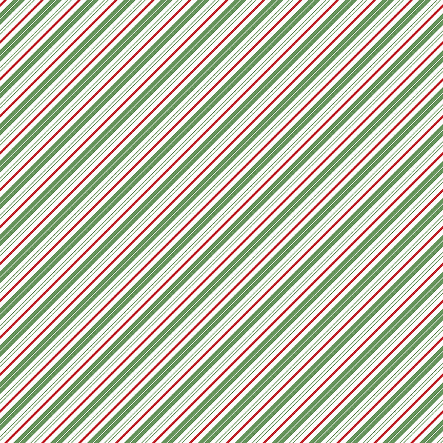 Claus and Co. Multicolor Diagonal Stripe Fabric – Riley Blake Designs | Christmas Yardage