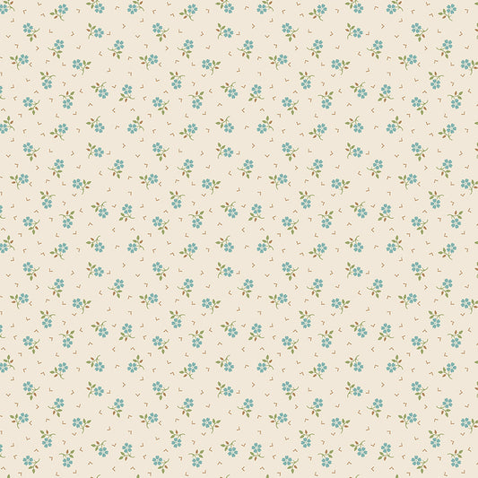 Baked with Love Tulip Sprigs Yardage – Wedgewood | Lori Holt | In Stock