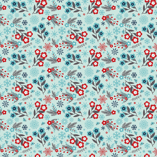 A Perfect Winter Winter Sprigs Fabric – Powder Yardage by Lori Whitlock for Riley Blake Designs | C17991-POWDER
