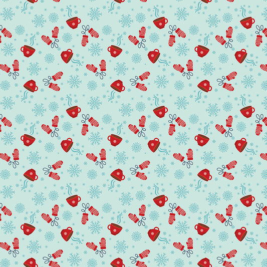 A Perfect Winter Hot Cocoa Fabric – Powder Yardage by Lori Whitlock for Riley Blake Designs | C17994-POWDER