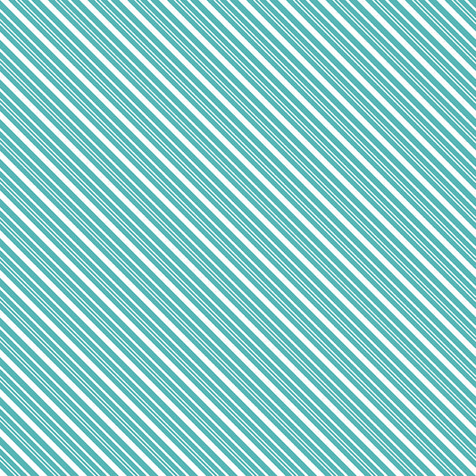 A Perfect Winter Diagonal Stripe Fabric – Blue Yardage by Lori Whitlock for Riley Blake Designs | C17995-BLUE