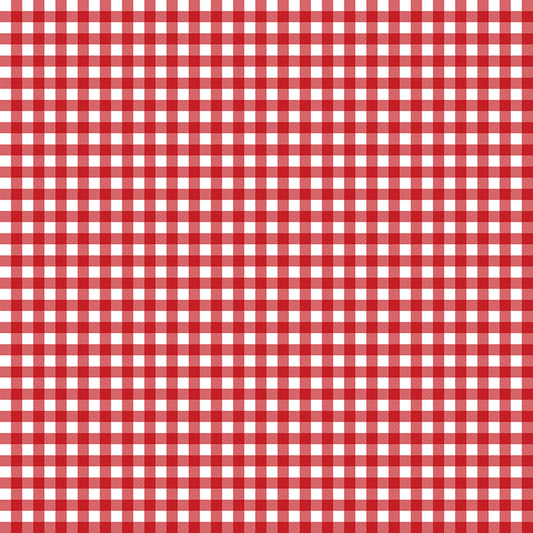 A Perfect Winter Textured Gingham Fabric – Red Yardage by Lori Whitlock for Riley Blake Designs | C17996-RED