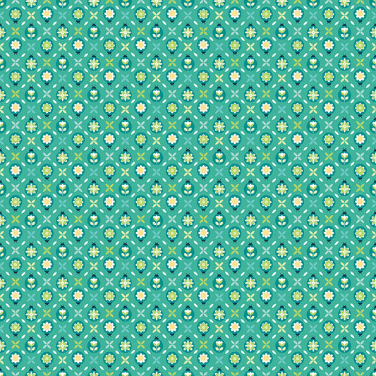 Chasing Rainbows Whimsical Ladybugs Fabric β Vivid Yardage by Leslie Ryan for Riley Blake Designs | C18011-VIVID