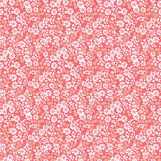 Chasing Rainbows Floral Fabric β Guava Yardage by Leslie Ryan for Riley Blake Designs | C18013-GUAVA