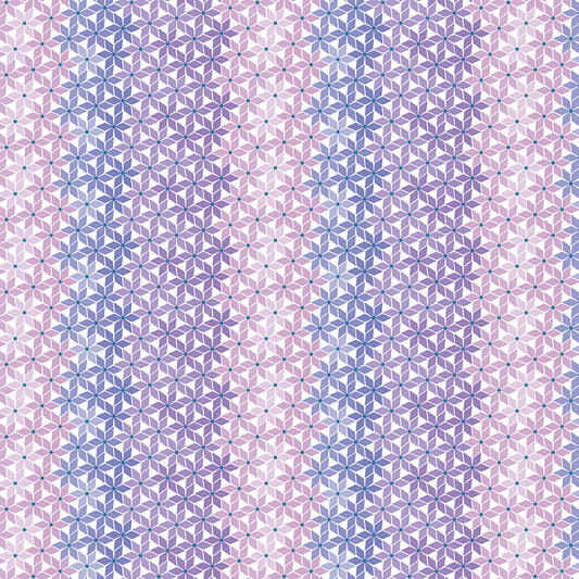 Chasing Rainbows Six-Point Stars Fabric β Purple Yardage by Leslie Ryan for Riley Blake Designs | C18014-PURPLE