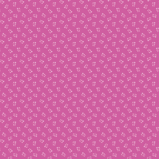 Chasing Rainbows Tiny Floral Sprigs Fabric β Mulberry Yardage by Leslie Ryan for Riley Blake Designs | C18015-MULBERRY