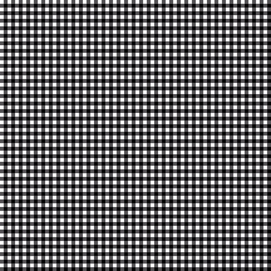 Little Ladybug Gingham Check Yardage – Black | Lori Whitlock | In Stock